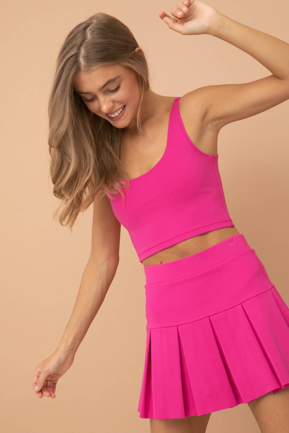BASIC PONTE CROP TOP (ST# FRT1556N)