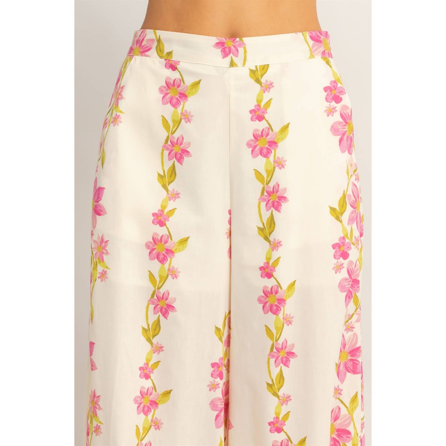 Floral Spaghetti Strap Top & Pants Set