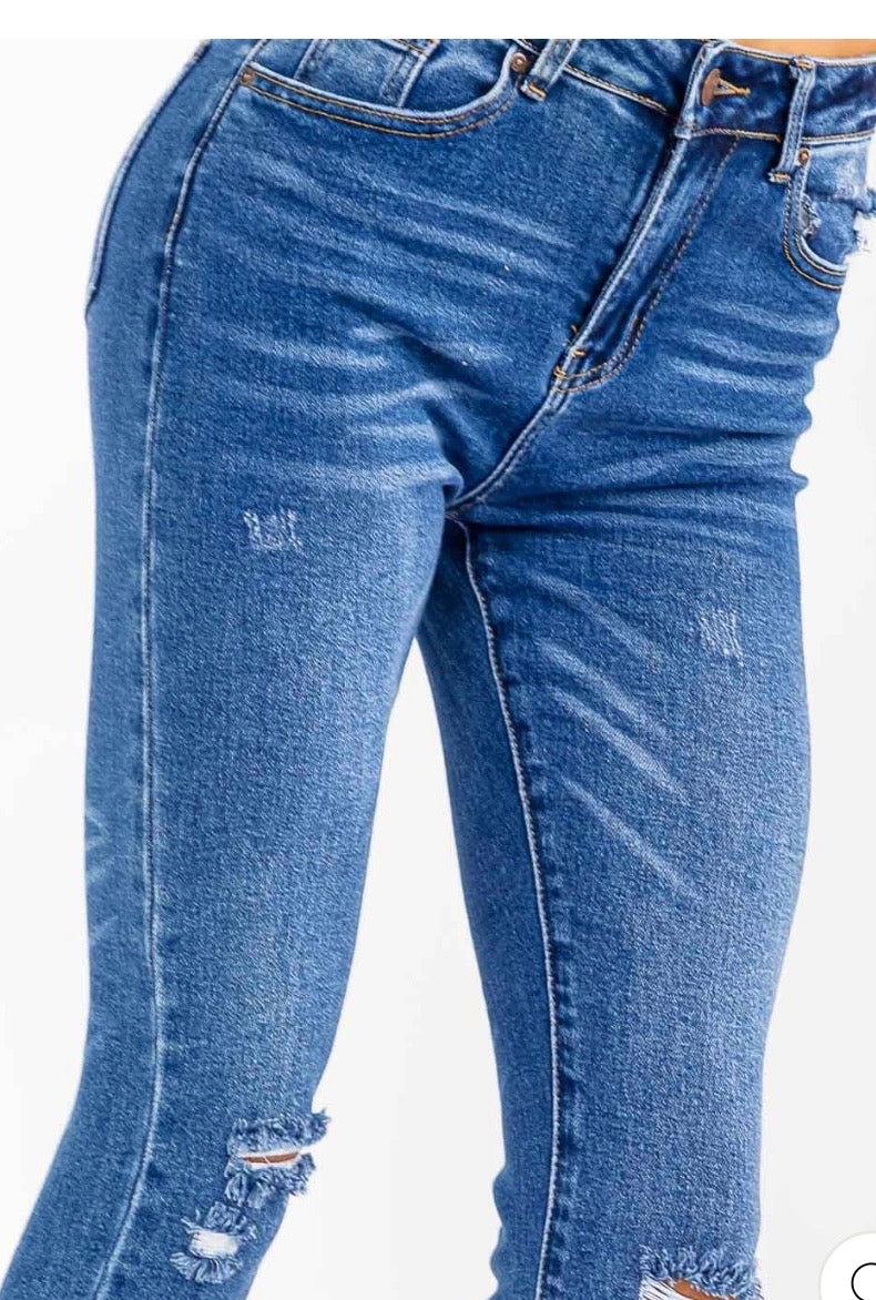 Entro skinny stretch distress denim