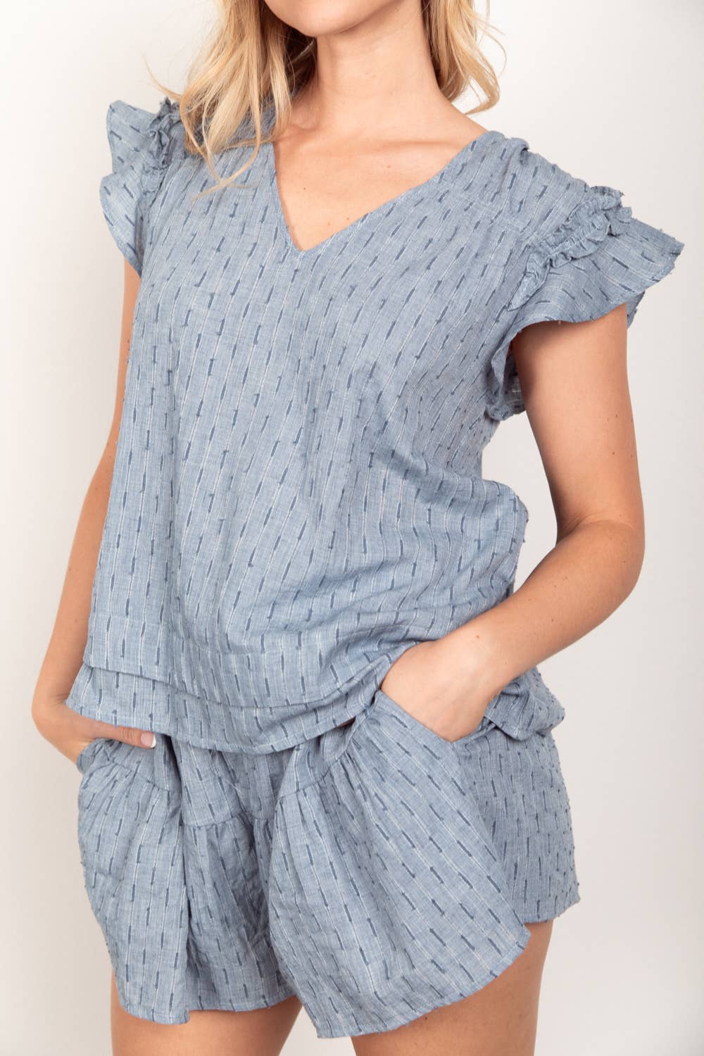 Londyn lounge Solid Cotton Woven Set