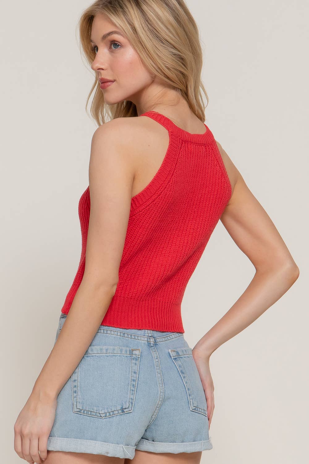 Hartley Halter Neck Sweater Top