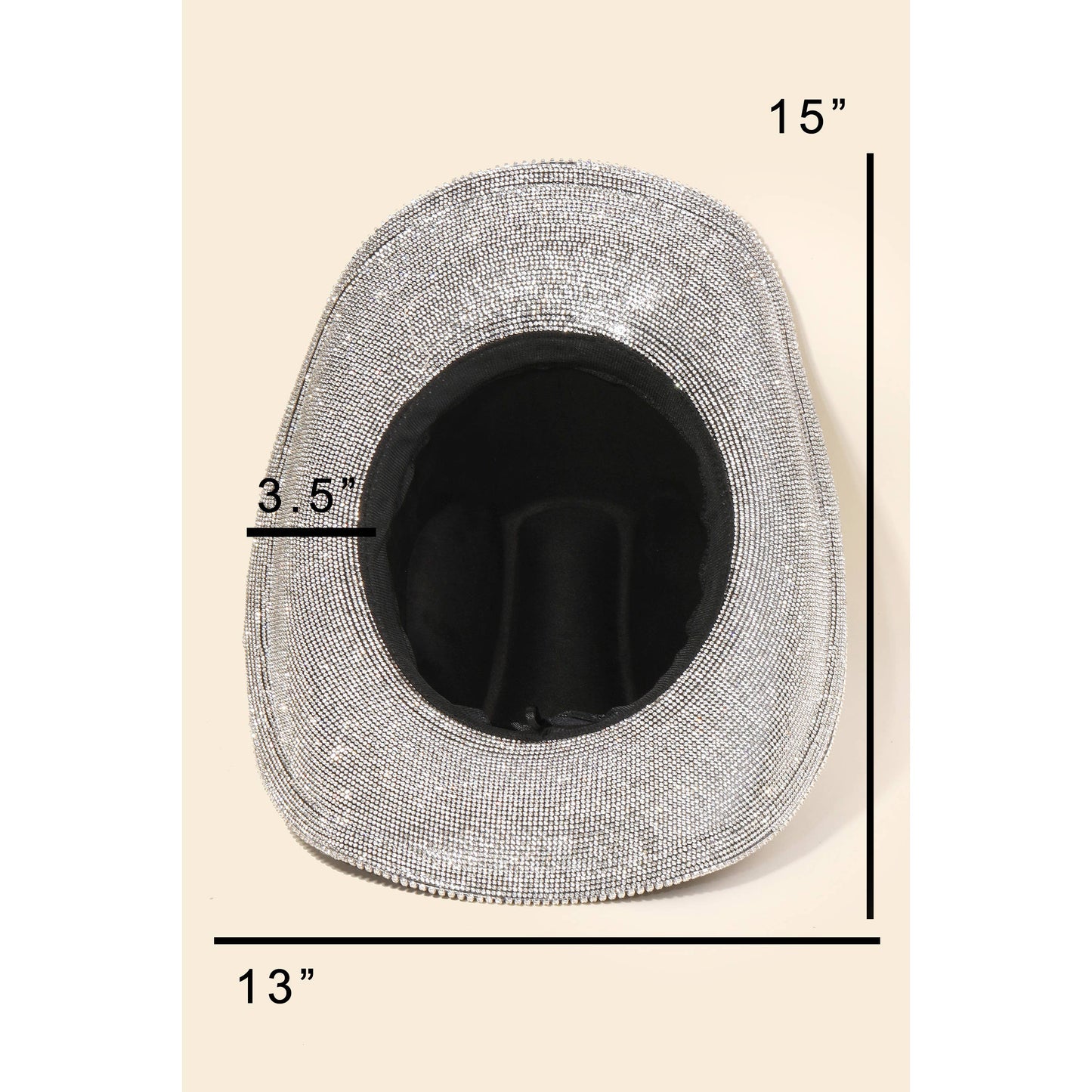 Rhinestone Trim Cowboy Hat