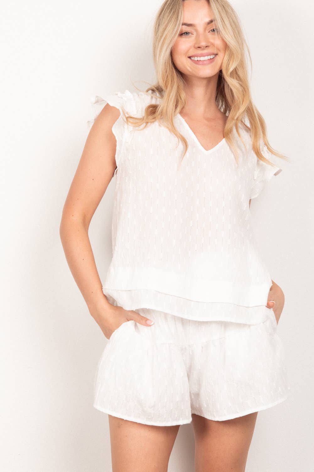 Londyn lounge Solid Cotton Woven Set