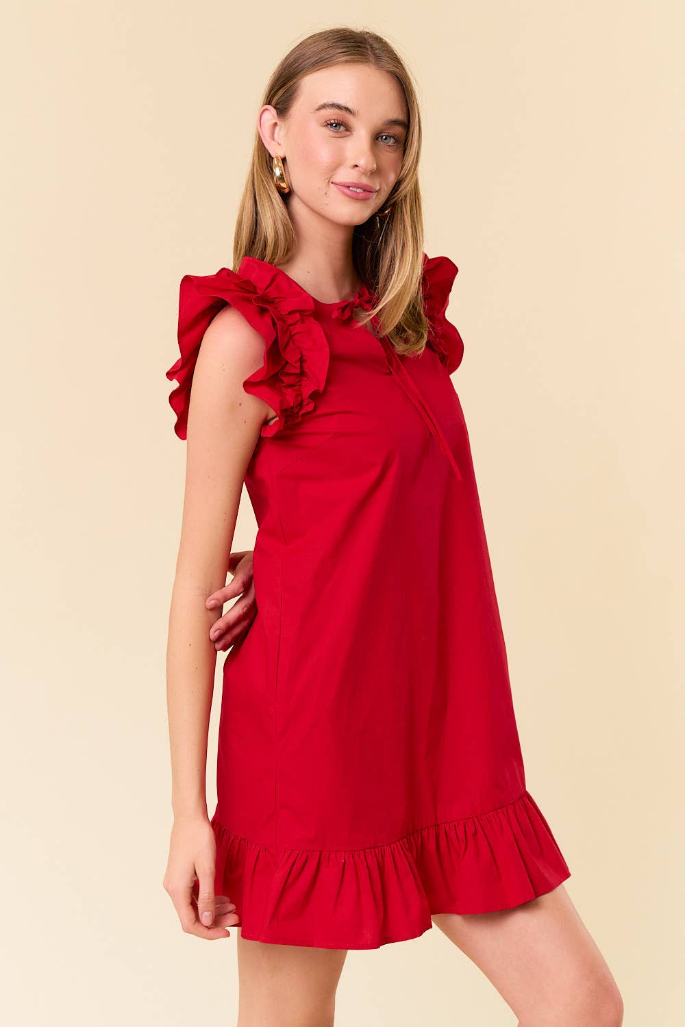 Cherize cherry red dress