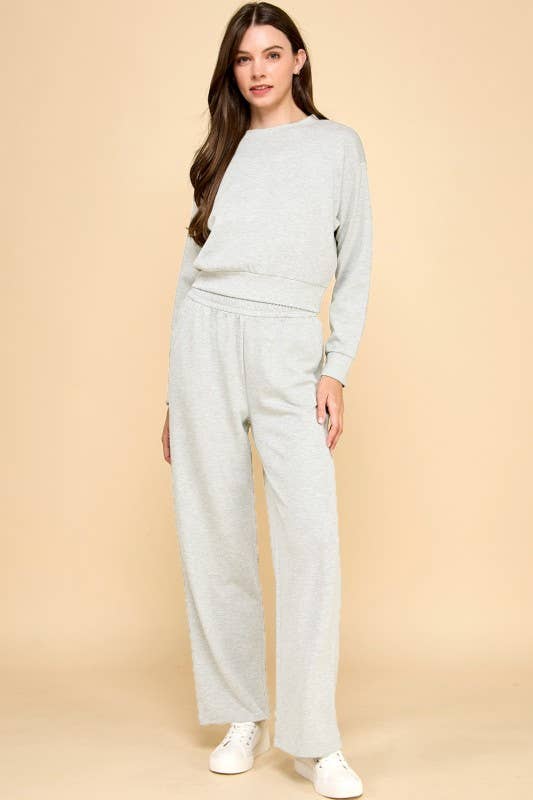 SR01SET AIR SCUBA CLASSIC PULLOVER & PANTi SET: ICE GREY preorder available 2/10**