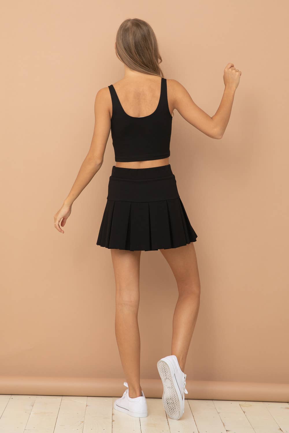 BASIC PONTE CROP TOP (ST# FRT1556N)