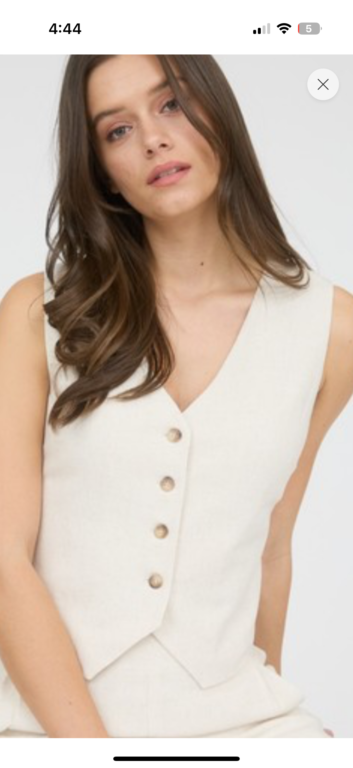 Lilly linen vest