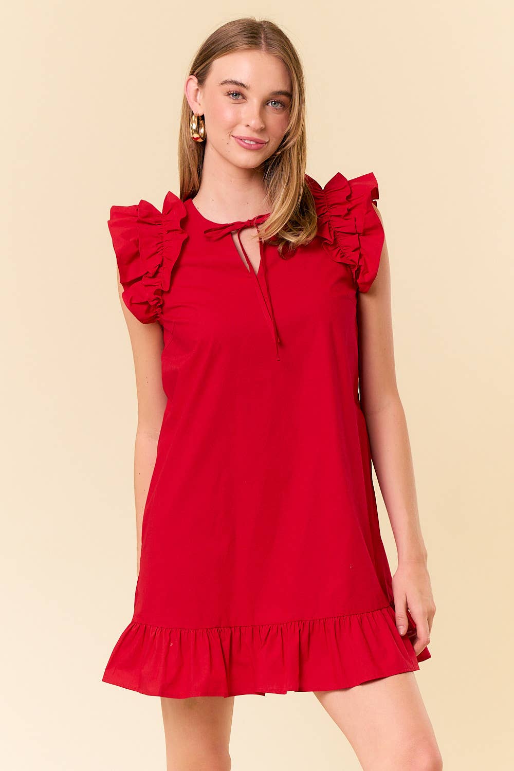 Cherize cherry red dress