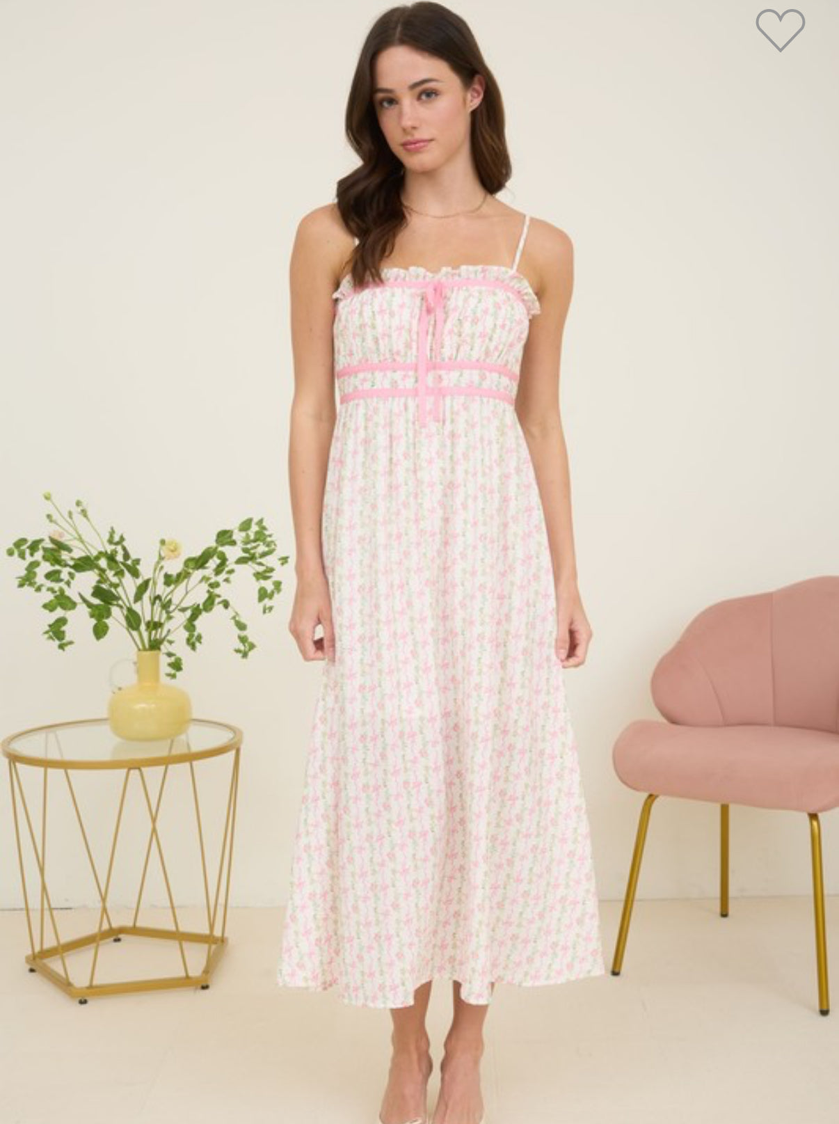 Bri baby pink dress