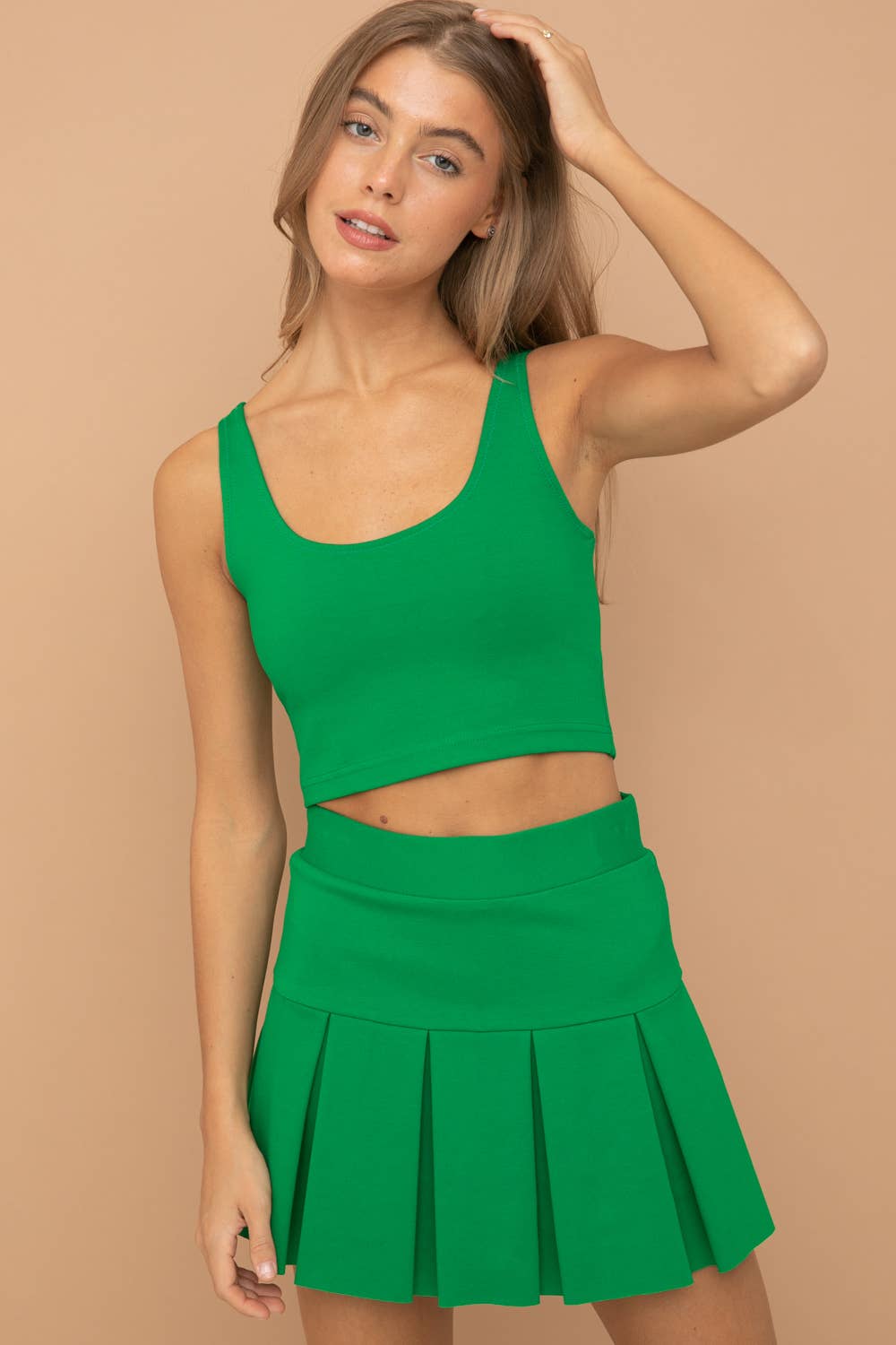 BASIC PONTE CROP TOP (ST# FRT1556N)