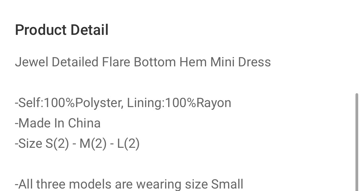 Jewel Detailed flare bottom mini dress