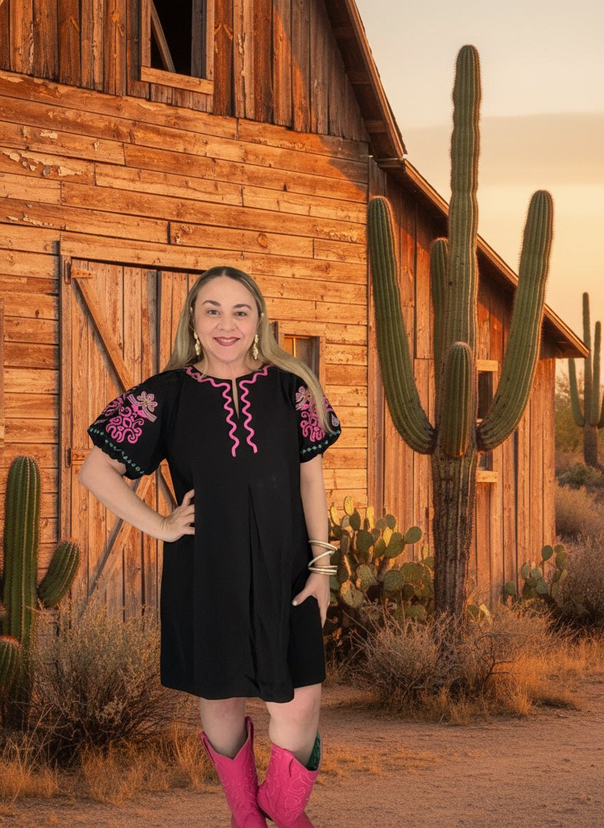 Ella embroidered dress