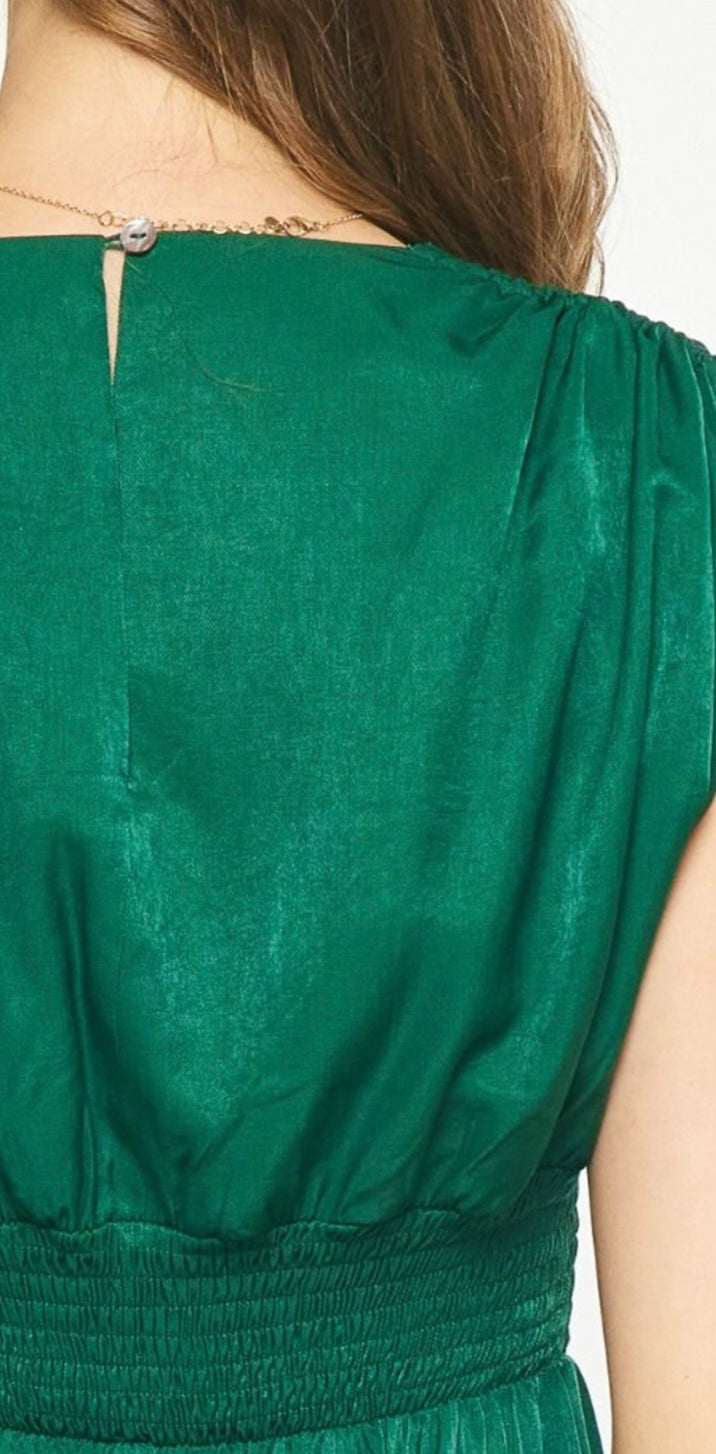 Ellie emerald maxi dress