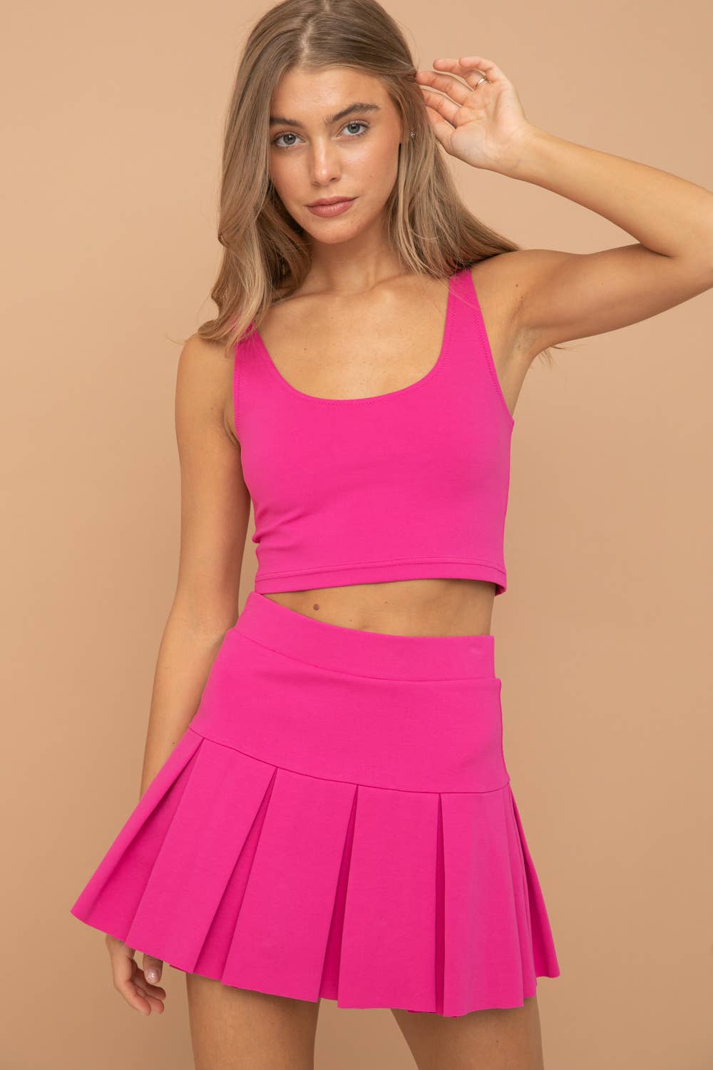 BASIC PONTE CROP TOP (ST# FRT1556N)