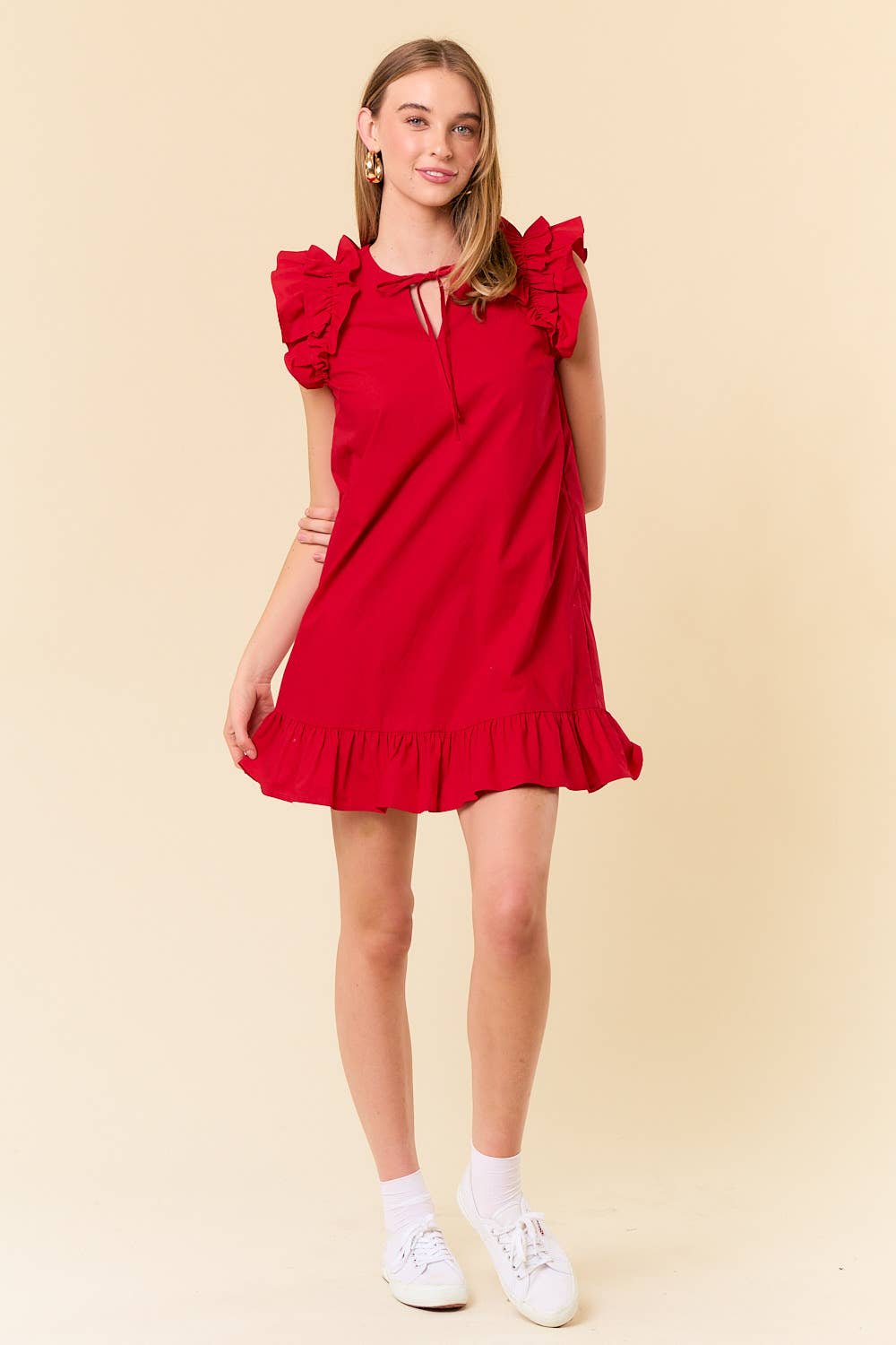 Cherize cherry red dress