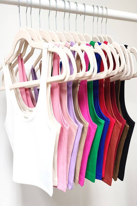 BASIC PONTE CROP TOP (ST# FRT1556N)