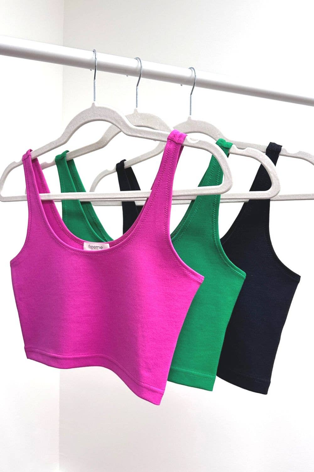 BASIC PONTE CROP TOP (ST# FRT1556N)