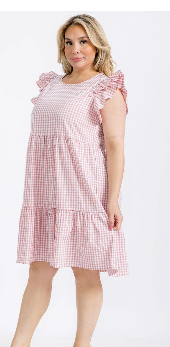 Greta gingham dress