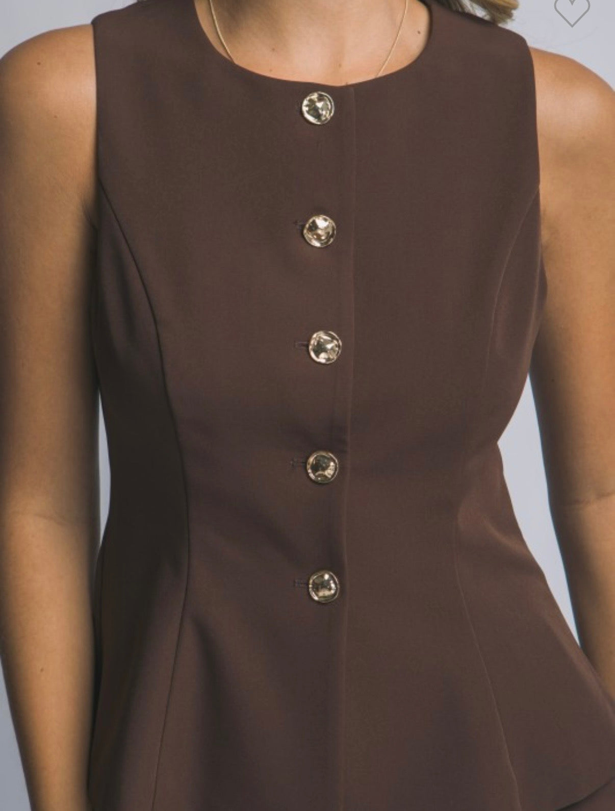 Emmi espresso vest set