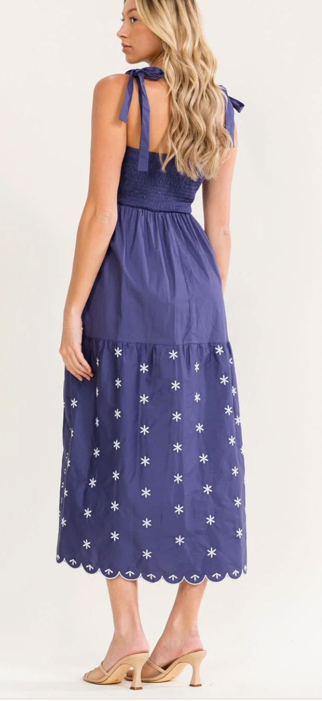 Eliana embroidered maxi