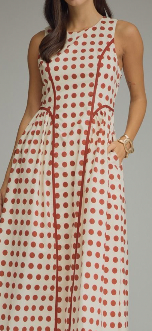 Sierra polka dot dress