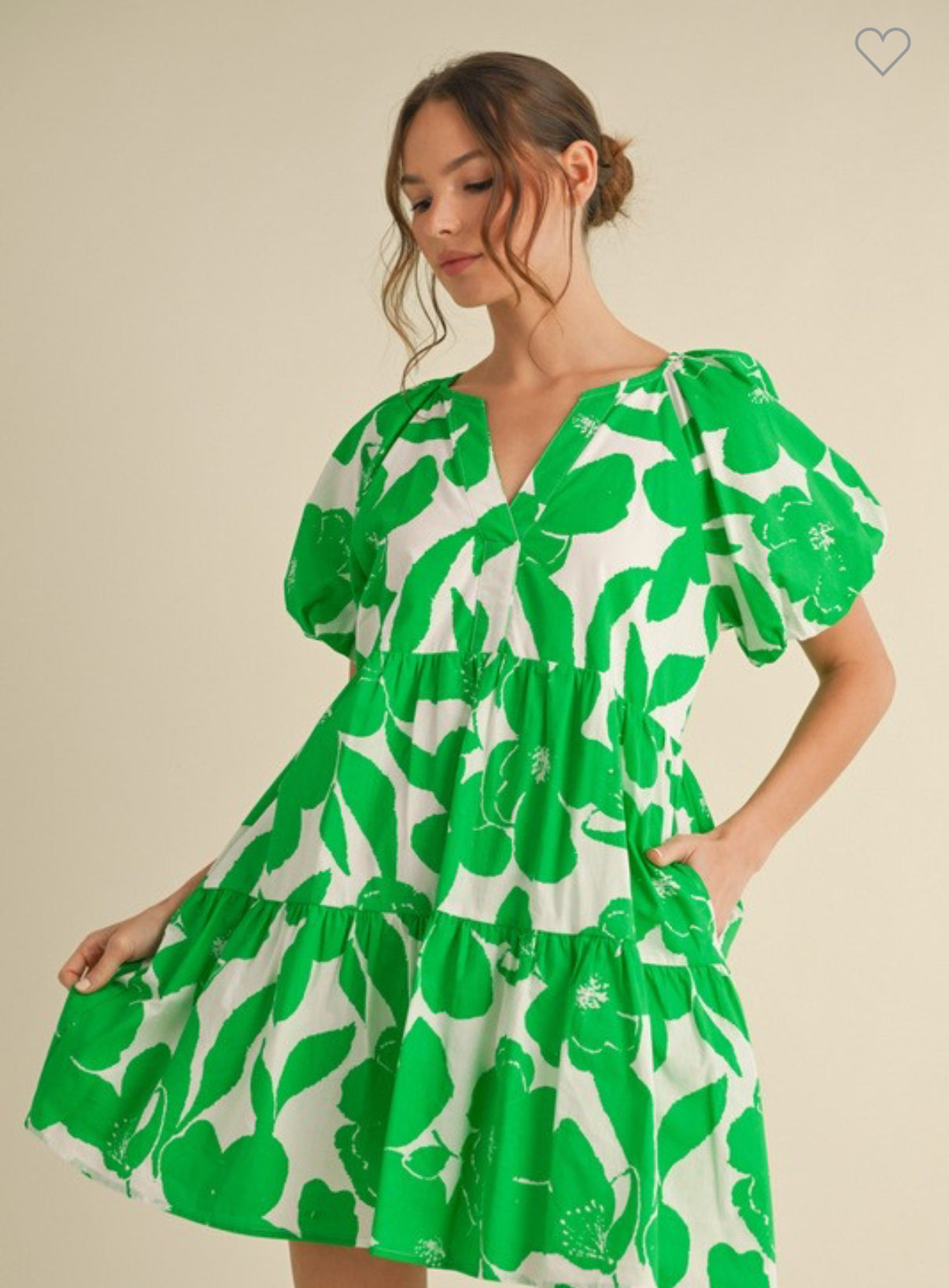 Kylie Kelly green dress