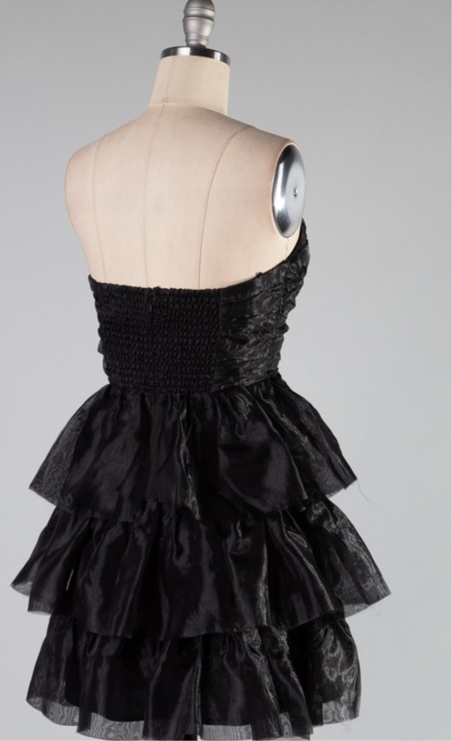 Betty LBD strapless organza dress