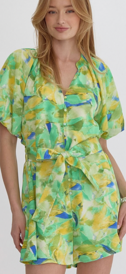 Neon moon romper