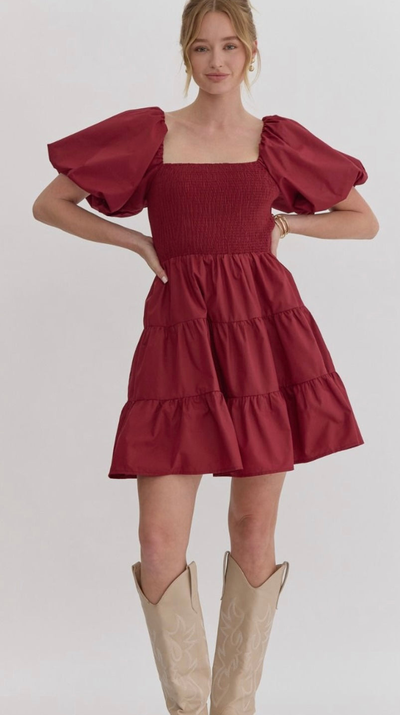 Game day smocked dress