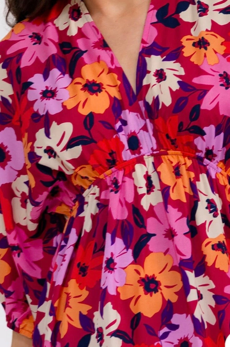 Barbs multi color flower dress
