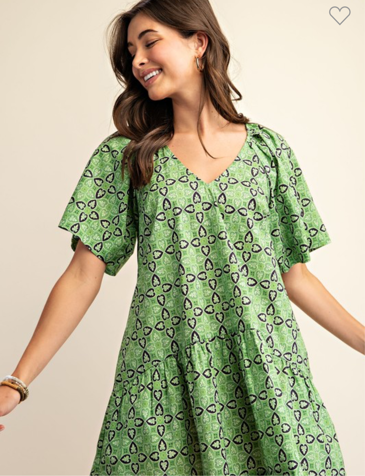 Cecile bubble sleeve dress
