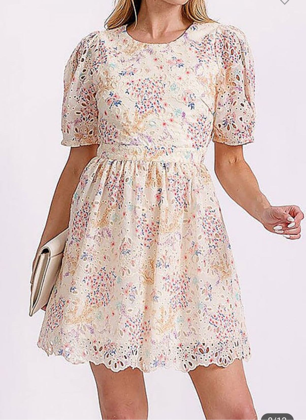 Iris eyelet dress
