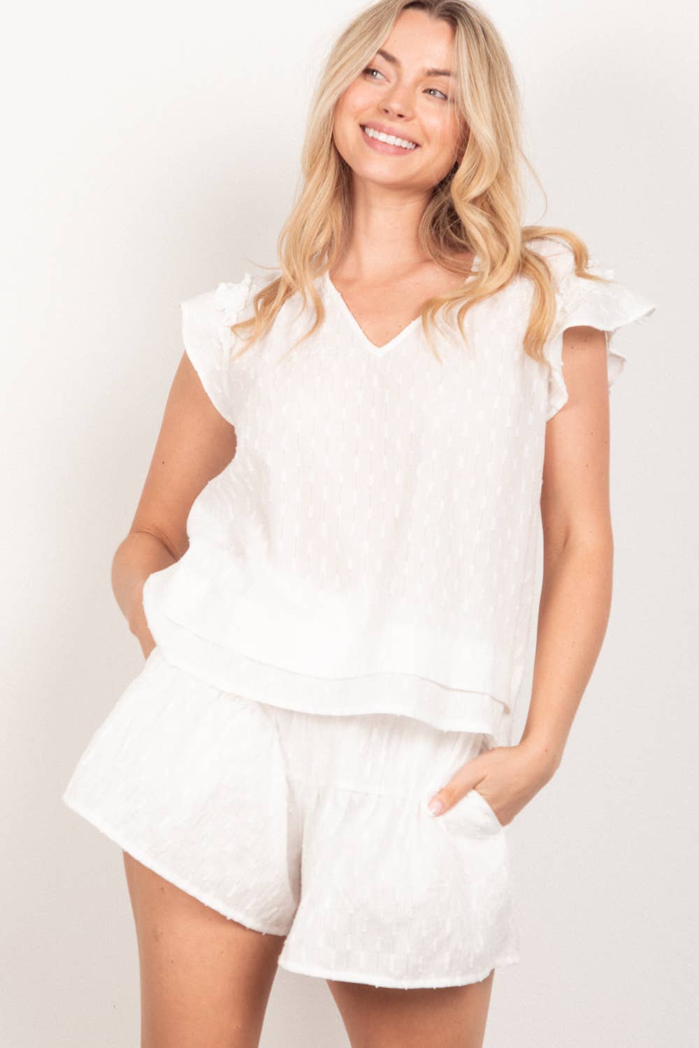 Londyn lounge Solid Cotton Woven Set