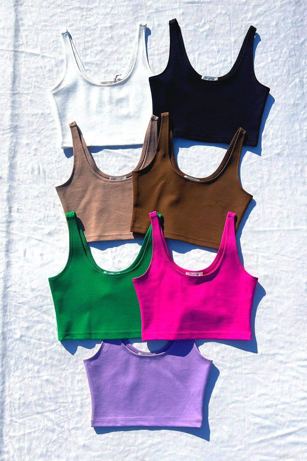 BASIC PONTE CROP TOP (ST# FRT1556N)