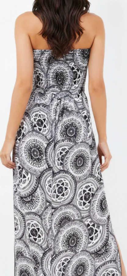 Geometric maxi dress