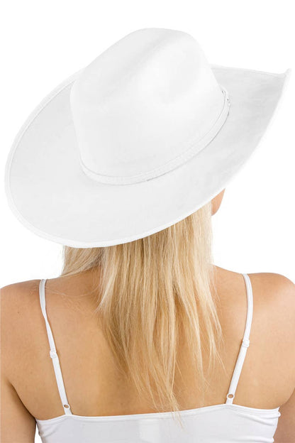 Faux Nubuck Suede Cutter Cowboy Hat