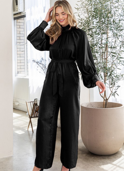 Stacy studded cuff romper