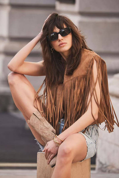 Fernie fringe vest