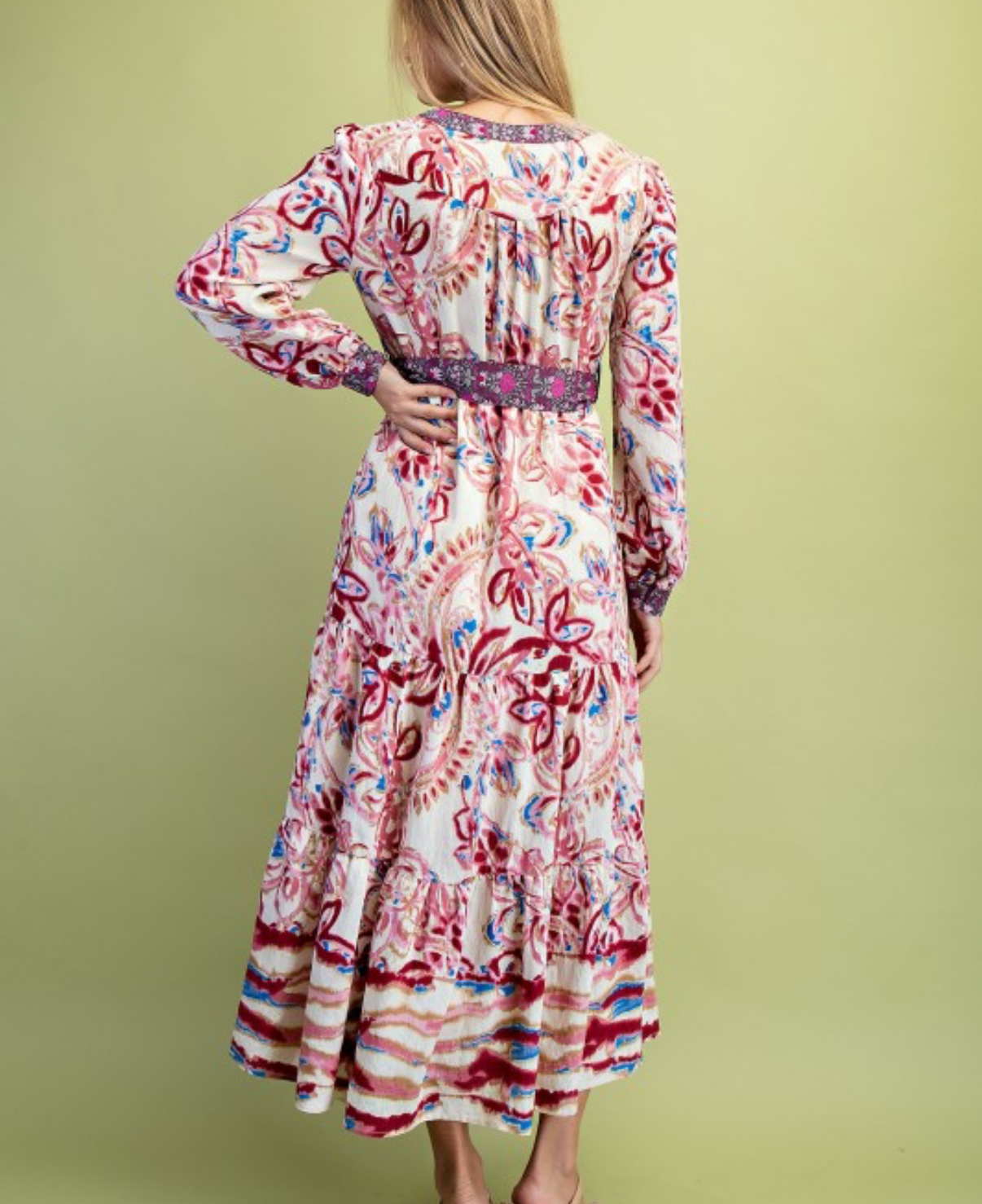 Waverly watercolor dress