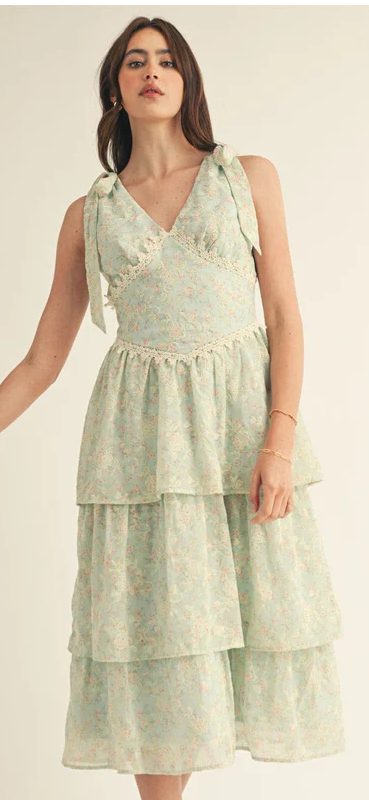 Trina tiered midi