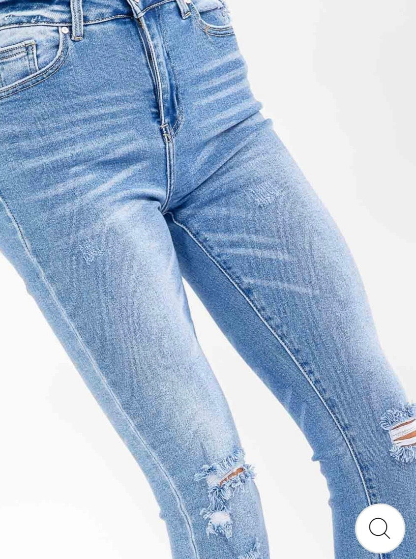 Entro skinny stretch distress denim