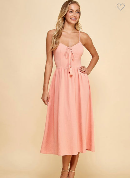 ANGELINA TIE BACK MAXI DRESS