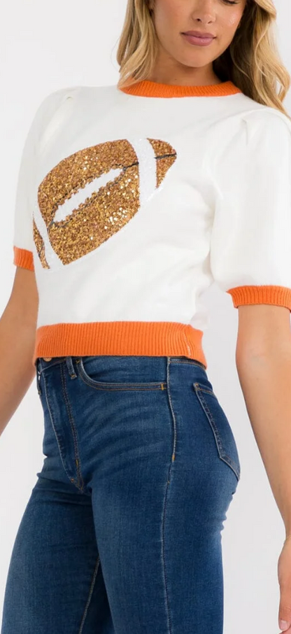Game day color block top