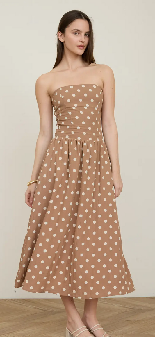 Spot on Maxi sleeveless dress