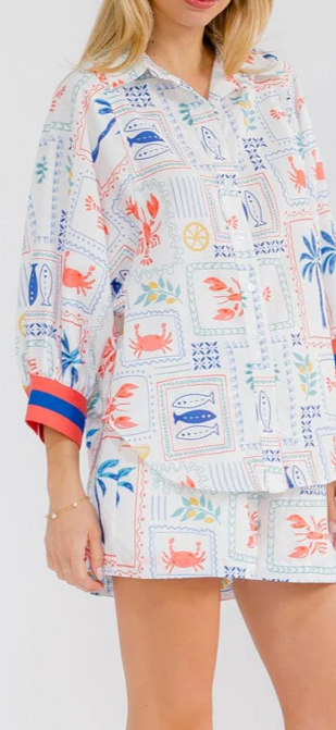 Beachin vacay short set