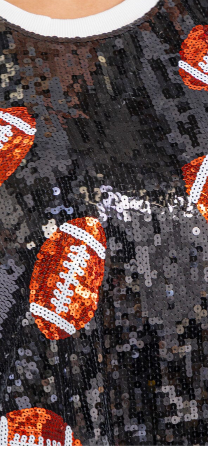 Sassy sequins gameday tops