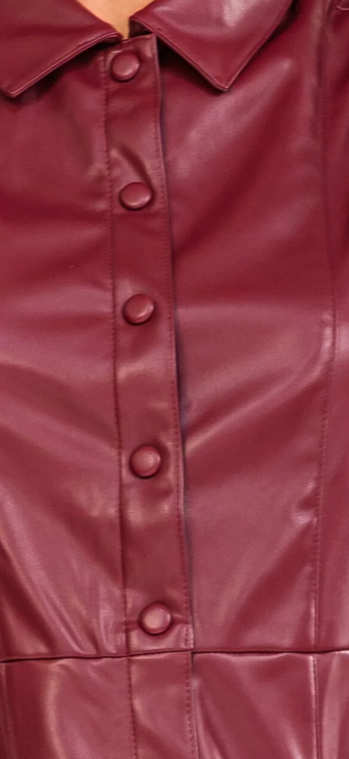 Autumn pleather mini