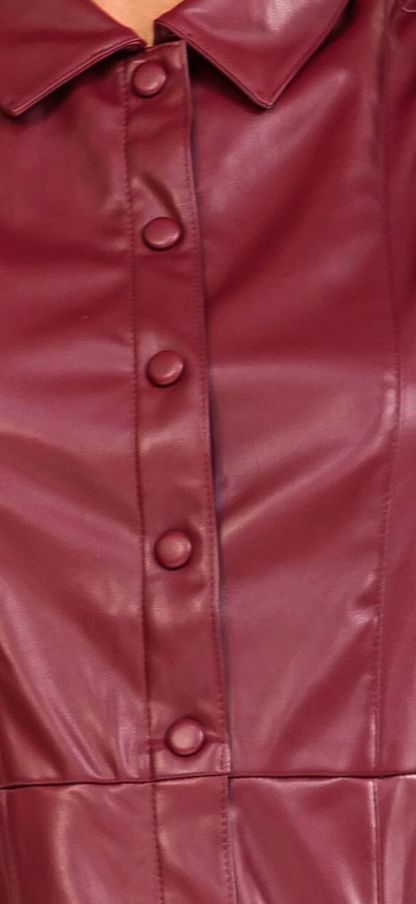 Autumn pleather mini
