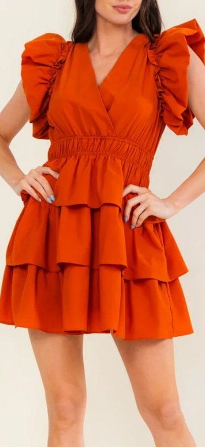Ophelia flare and tiered dress
