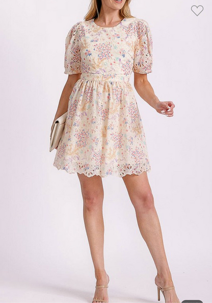 Iris eyelet dress
